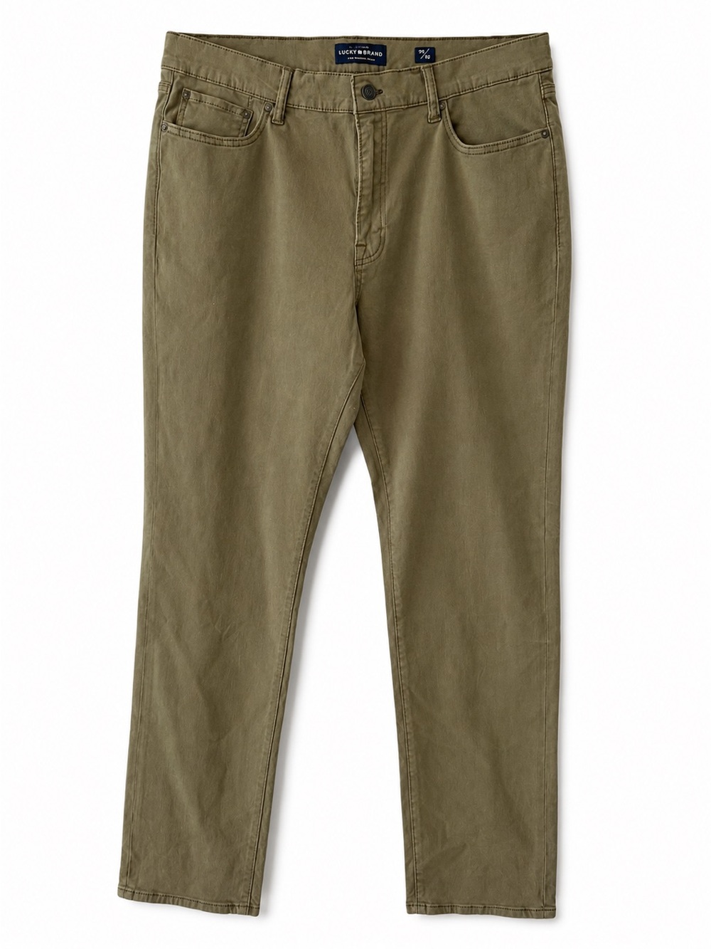 NWT Lucky Brand 410 Athletic Slim Pants Dusty Olive 38x32 Stretch